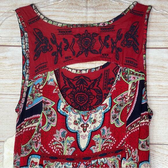 Altar’d State Boho Embroidered Sleeveless Festival Dress - Picture 8 of 10
